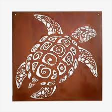 Rusty Sea Turtle Wall Art