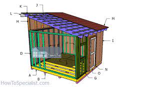 12 12 lean to shed roof plans