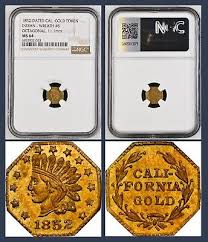 1852 california gold indian 1 2