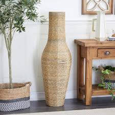 faux seagr decorative vase 042230