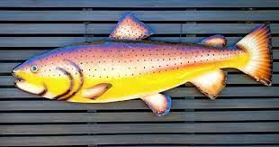 Large Trout Selao Home And Garden Art