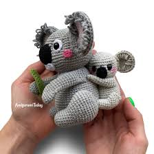 amigurumi koala with baby free pattern