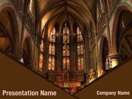 Free Catholic Cathedral Church Powerpoint Template