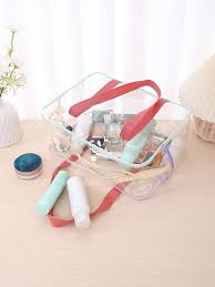 transpa pvc cosmetic bag lipstick