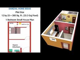 1 Bed Room House Plan