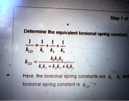 Equivalent Torsional Spring Constant K