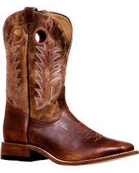 Boulet Mens Challenger Stockman Cowboy Boots Square Toe