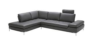 Executive Empire Modern Dark Gray Sofa Left