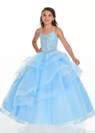 Baby Blue Bling Beading Crystal Girls Pageant Dresses 2020 Ruffles Ball Gowns Spaghetti Keyhole Back Mini Quinceanera Party Dresses Kids Lace Flower Girl Dresses Little Girl Dresses From Lovemydress 62 83 Dhgate Com