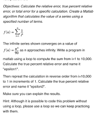 calculate the relative error