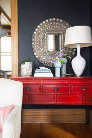 Red Console Diy Living Room Decor