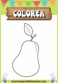 dibujos de frutas para colorear y