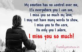 miss you messages for love missing