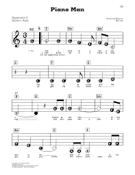 For piano and guitar chords. Piano Man Sheet Music Billy Joel E Z Play Today