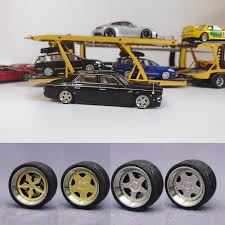 1 64 11mm scale wheels rubber tires
