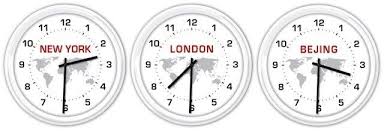 Custom Wall Clock World Globe Time