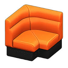 box corner sofa orange for