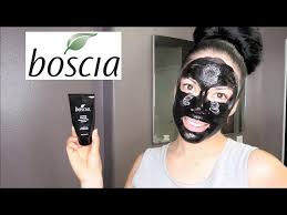 boscia black mask try on and review