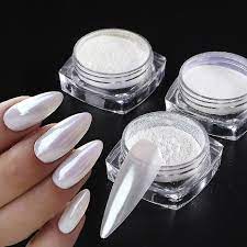 mirror nail powder pigment pearl white