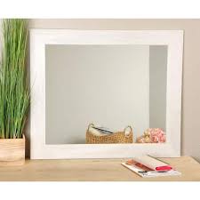 Rectangle Framed Gray Accent Mirror