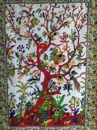 Tree Of Life Wall Tapestry Cotton