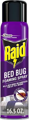 raid bed bug foaming spray kills bed