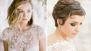 Braids fit any type of hair from thin to thick and dense, any style from slightly negligent and a laconic braided updo with some waves down is a durable and stylish hairstyle for a wedding. 20 Sublime Wedding Hairstyles For Short Haired Brides Weddingsonline