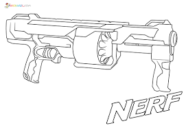 Or, you may want to paint it in order to use the toy as a prop weapon in a video or film. Nerf Gun Coloring Pages 40 New Images Free Printable
