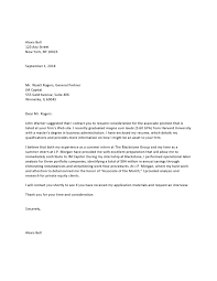 Private Equity Entry Level Referral Cover Letter Cover