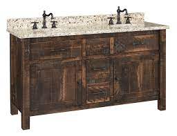custom rustic bathroom vanity cabinet