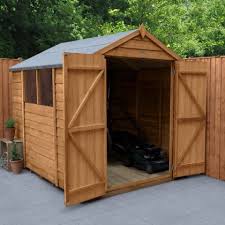Forest Overlap Shed With Double Doors