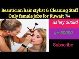beautician hair stylist cleaning