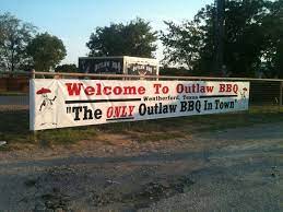 outlaw bbq in weatherford restaurant