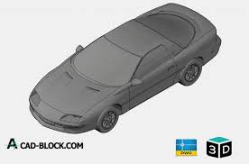 The drawing of people cyclists in autocad is correctly scaled. Cad Chevrolet Camaro 3d Dwg Free Cad Blocks