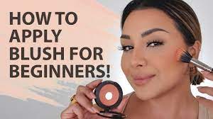 how to apply blush on cheeks for