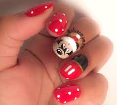 Christmas Mickey Mouse nails!
