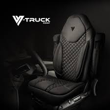 Cloth Truck Seat Cover Full Black V