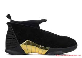 Nike Air Jordan 15 Retro Db Gs Black White Metallic Gold