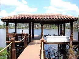 creative deck and dock boat houses