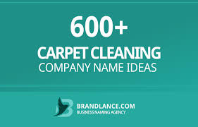 carpet cleaning business name ideas