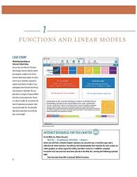 Functions And Linear Models Home Page