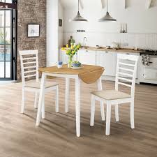 wooden foldable white dining table with