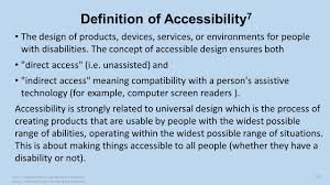 In real property law, the term access denotes the right vested. Universal Design To Promote Inclusion In Learning Presenters Richard Petty National Center For Aging And Disability Ncad Independent Living Research Ppt Download