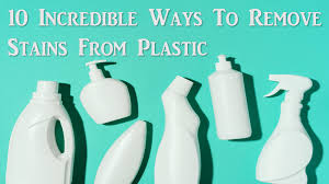 remove stains from plastic