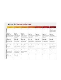 free training planner templates in