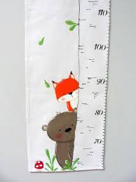 Pet Screen Of The Forest Scale Fabric Ruler Growth Chart