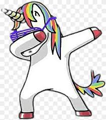 dabbing unicorn png images pngwing