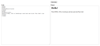 make a html css js try it yourself editor