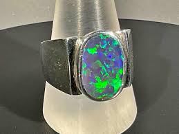 australian doublet opal ring 57 35