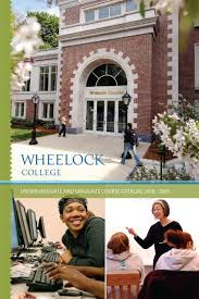 Course Catalog Pdf Wheelock College